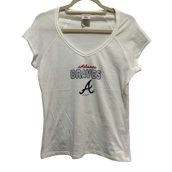 Atlanta Braves - genuine MLB - fits like a small - White with bling - Picture 1 of 4